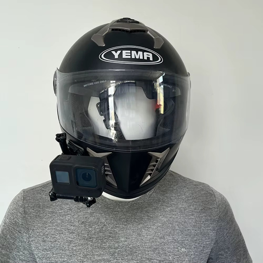 Verlängerungsstange Helm Pole Mount für GoPro, Insta360, SJCAM, AKASO und DJI Osmo Action Kameras, Farbe: Schwarz, Länge: 7,5 cm - Bild 4