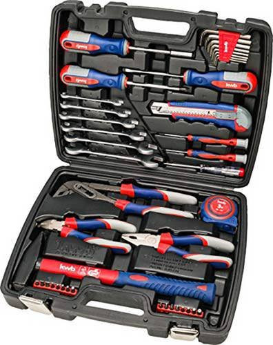 kwb Werkzeugkoffer 42-teilig mit Bits in Rot, Blau, Grau und Schwarz, B/T/H: 34 x 29 x 7 cm - Bild 1