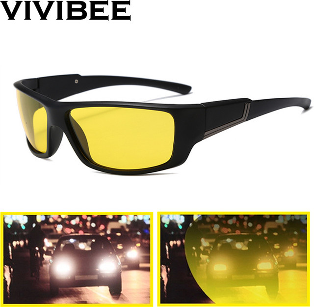 VIVIBEE Sportsonnenbrille, Unisex, Vollrand, Gelb, Schwarz, Kunststoff - Bild 1