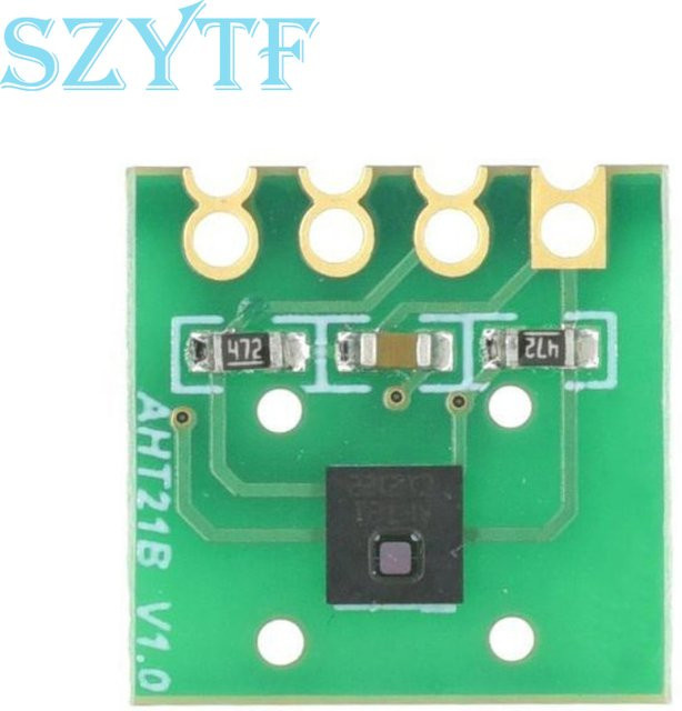SZYTF AHT21 Präzisions-Messmodul für digitale Temperatur- und Feuchtigkeitssensoren mit I2C-Kommunikation in Grün - Bild 1