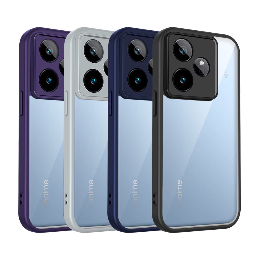 EUCAGR Silikon Schutzhülle für Realme GT 7 RMX5061 und Realme GT 7T RMX5085, stoßfeste Handyhülle mit Luftkissen, transparent matt - Bild 4