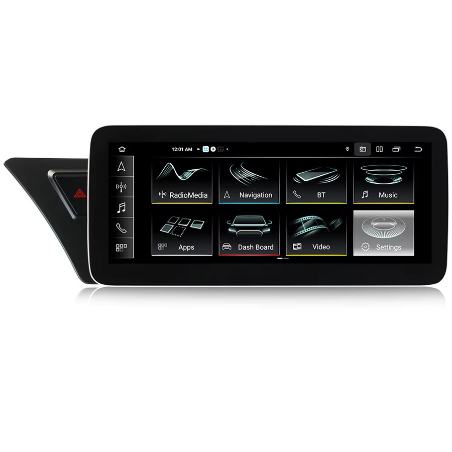 MEKEDE Android 14 Auto Multimedia Player mit GPS Navigation, CarPlay und Bluetooth für Audi A4 A4L A5 B8 (2011-2015), Schwarz - Bild 1