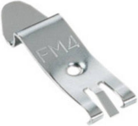 HellermannTyton DINClip-FM4 Zusatzbefestigung DIN-Clip aus Edelstahl in Silber - Bild 1