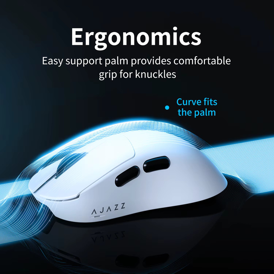 AJAZZ AJ179 V2 MAX Kabellose Gaming-Maus für E-Sport in Schwarz mit PAW3311 Sensor und 1K Polling-Rate - Bild 2