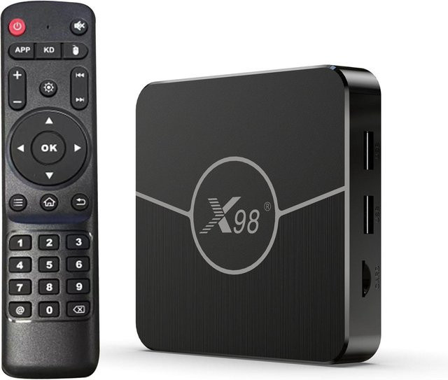 Honor Electronics X98 Plus Smart TV Box Android 11.0, Amlogic S905W2 UHD 4K Media Player mit 32GB Speicher, Dualband WiFi 2.4G/5G, Bluetooth und AV1, Schwarz - Bild 1