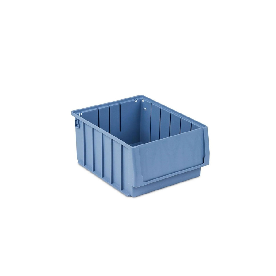 PROREGAL Sichtlagerkasten Sortimentsbox mit Etikett und Schutzhaube, Hellblau, H x B x T: 14 x 23,4 x 30 cm - Bild 2