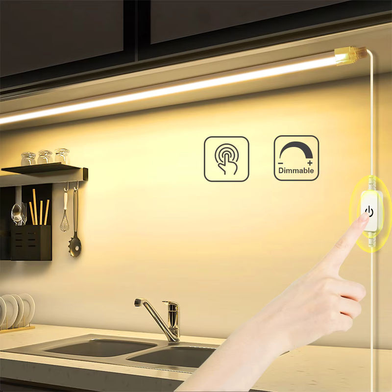 CHNAITEKE Dimmbarer COB-LED-Streifen in Natural White mit Touch-Sensor, USB-Betrieb, wasserdichtes lineares Licht für Küchenschränke und Möbel-Hintergrundbeleuchtung - Bild 5
