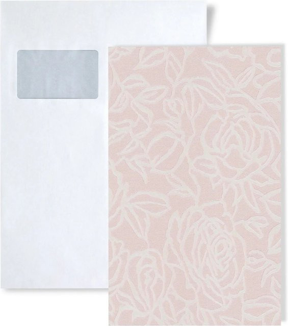 Edem Blumen Vliestapete Musterstück Status S-9040-24 in Pink, DIN A4 - Bild 1