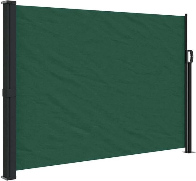vidaXL Seitenmarkise ausziehbar Dunkelgrün B: 600 cm, H: 140 cm - Bild 1