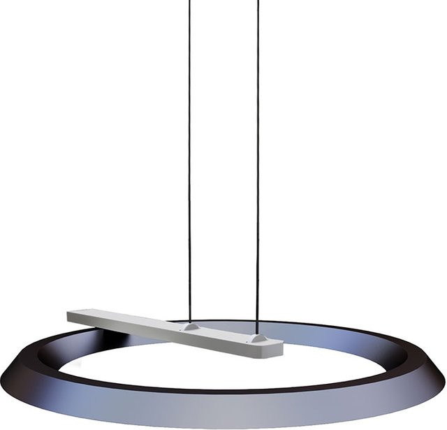 Oligo Yano One LED-Pendelleuchte 1-flammig mit Tunable White (2200K - 5000K), Baldachin Schwarz matt, Kopf Basalt/Weiß, dimmbar und höhenverstellbar - Bild 1