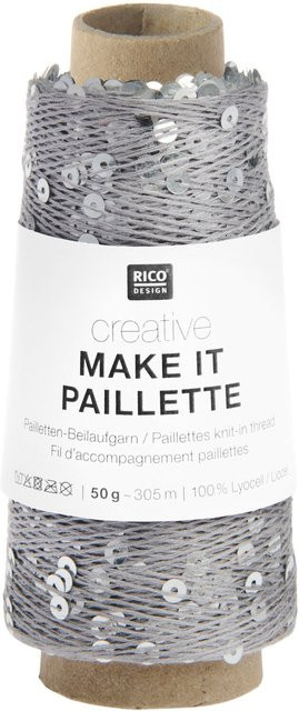 Rico Design Creative Make It Paillette in Grau - Bild 1