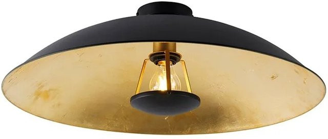 QAZQA Vintage Deckenleuchte Emilienne Novo in Schwarz und Gold, Durchmesser: 60 cm - Bild 1