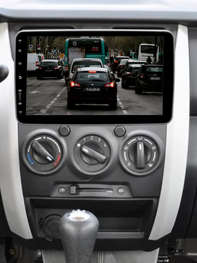 ESSGOOO Android 15 Autoradio mit 10,1 Zoll Drehbarer Bildschirm, 6+128GB, Drahtloses CarPlay, GPS, WiFi, Bluetooth und DSP, Schwarz - Bild 6