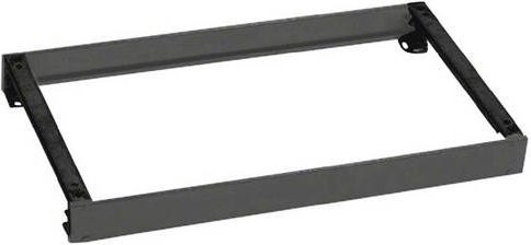 Hager Sockelleiste FZ912WE für Anreih-Standverteiler aus Stahl in Schwarz, B/H/T: 60,0 x 10,0 x 4,0 cm - Bild 1