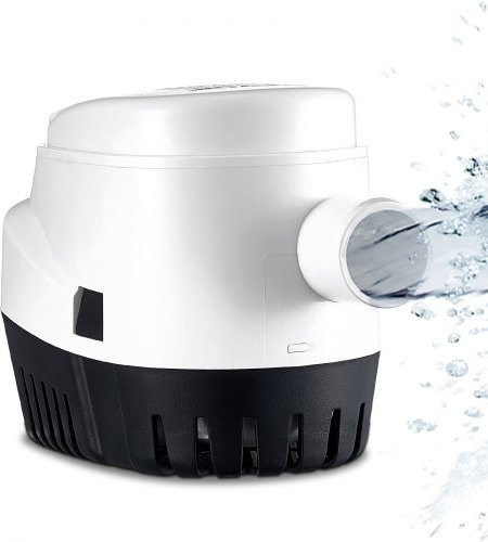 VEVOR Automatische Bilgepumpe 12V mit Schwimmerschalter, 1100 GPH, Tauchpumpe für Boote, Teiche, Pools und Keller, Auslassdurchmesser: 29 mm - Bild 1