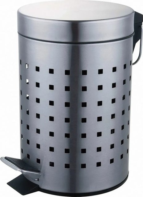 CMI Badtreteimer aus Edelstahl in Silber Matt mit Lochdesign - Bild 1