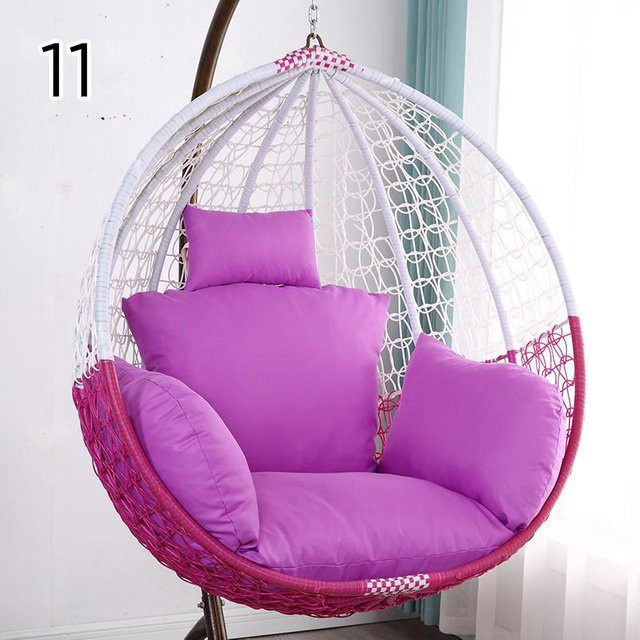 L-Cushion Cover Kissenbezug aus Baumwolle für Hängeschaukel und Gartenliege in Lila - Bild 1