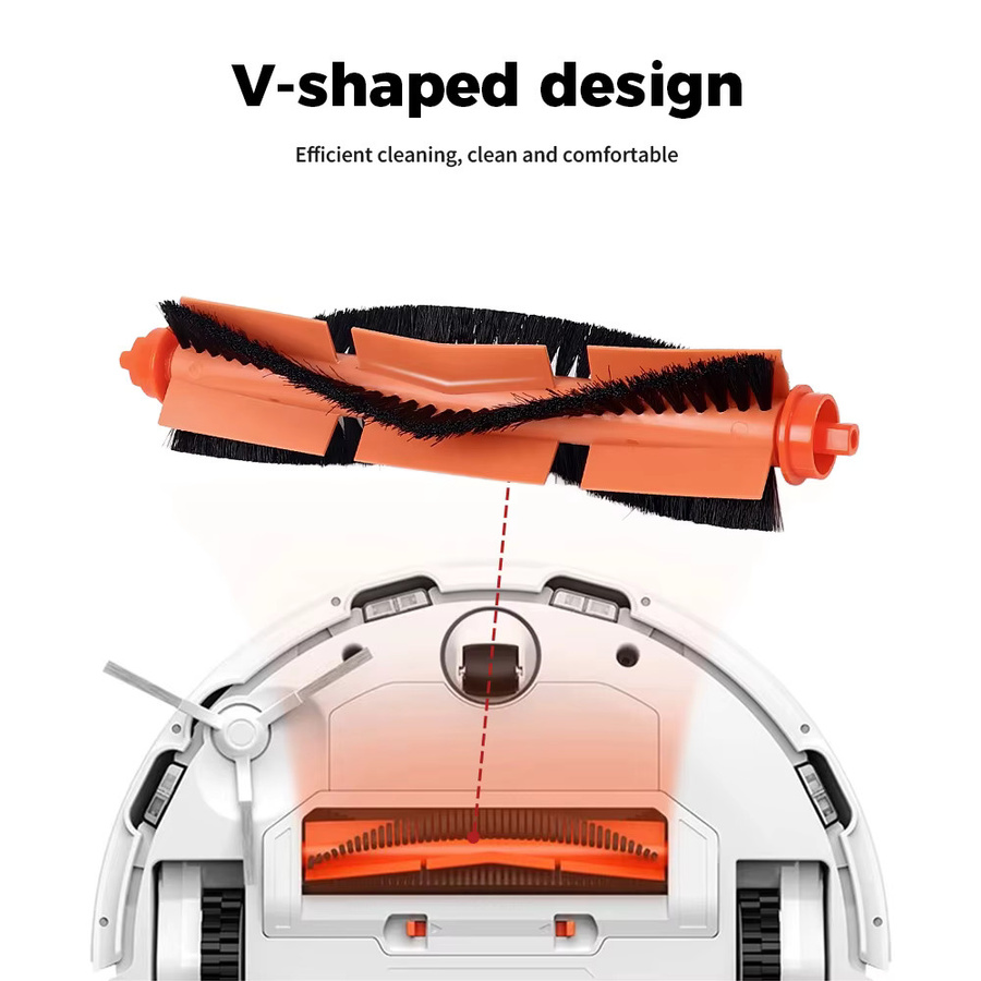 WINDNINJA Ersatzteil-Kit für Xiaomi Robot Vacuum Mop 2S Pro P S10EU STYTJ02YM V3 SE mit Premium Filter, Hauptbürste und saugfähigen Mopp-Tüchern in Weiß - Bild 2