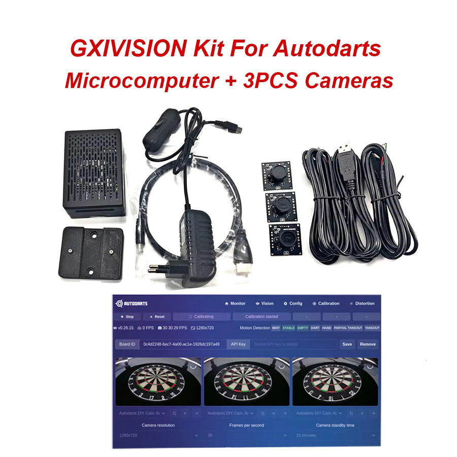 GXIVISION Autodarts.io Kameramodul mit Mikrocomputer OV9732/IMX179 und WLAN in Schwarz - Bild 3