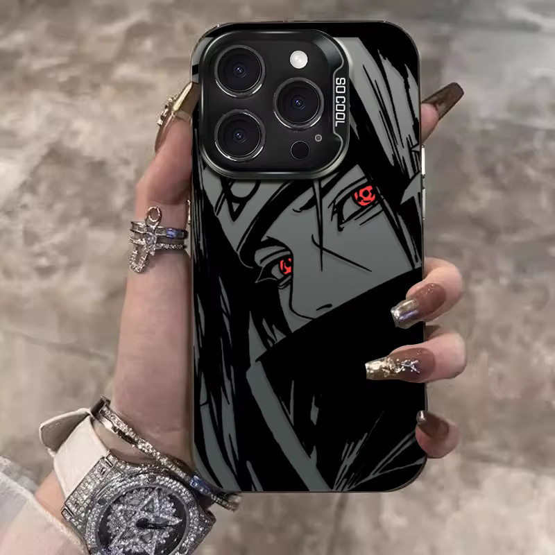 Handyhülle mit Naruto Uchiha Itachi Anime Design für iPhone 11 bis iPhone 17 Pro Max und weitere Modelle - Bild 2