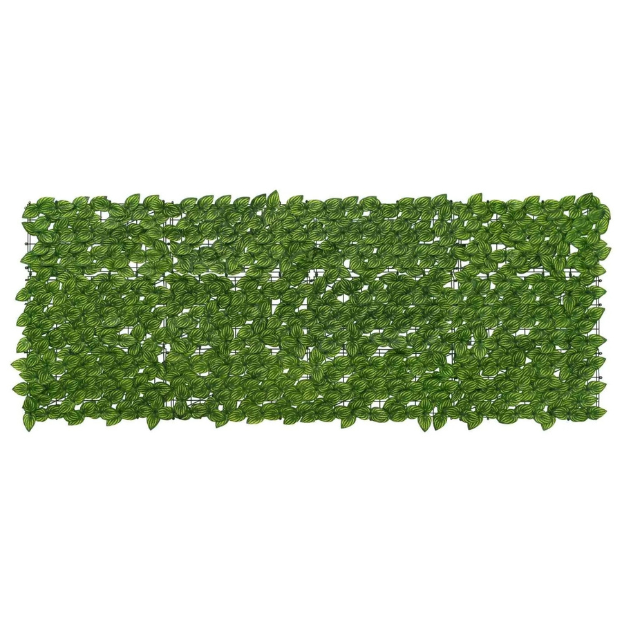 vidaXL Balkonsichtschutz mit Blättern in Grün und Gelb, B: 200 cm, H: 75 cm - Bild 2