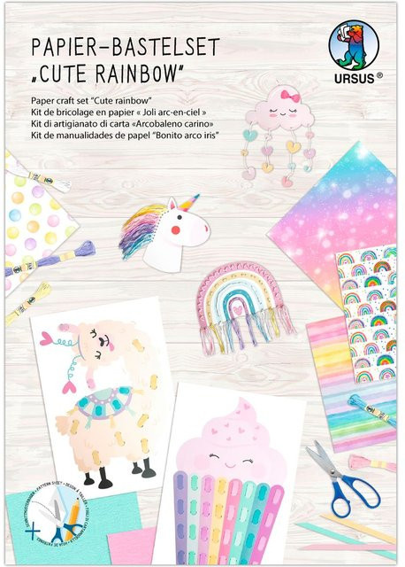 URSUS Rainbow Papier-Bastelset bunt - Bild 1