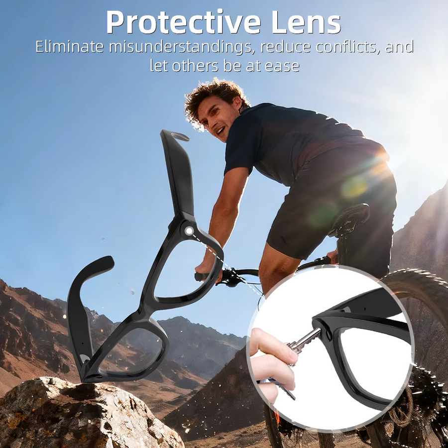 HIBLOKS LED-Lichtblockierende Aufkleber für Ray-Ban Meta Wayfarer Skyler Headliner und Oakley Meta HSTN Smart Glasses in Schwarz - Bild 4