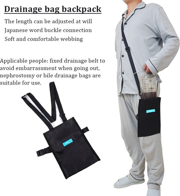 Urinkatheterbeutel mit verstellbarem Schultergurt, 1000 ml, Unisex - Bild 1