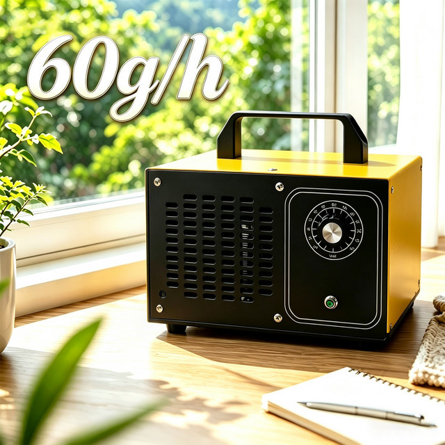 ELOOLE Ozon-Generator Luftreiniger 120W zur Geruchsbeseitigung in Gelb - Bild 1