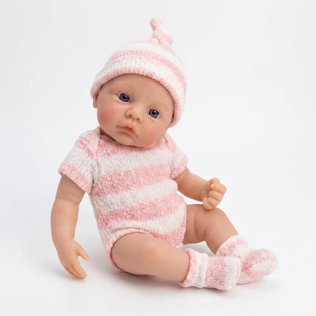 Meadow NPK Mini-Puppe, 6-Zoll, aus Platin-Silikon, mit Mini-Kleidungsstück - Bild 1