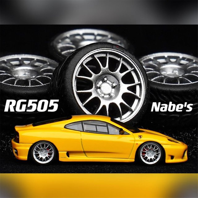 Chika 1/64 Räder mit Gummireifen für Hotwheels Tomica MiniGT - Bild 1