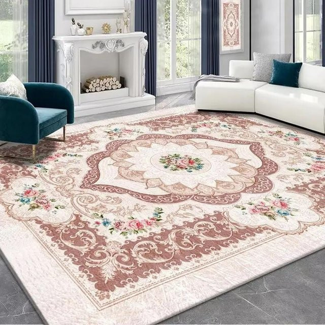 Karpetti Wohnzimmerteppich Vintage Rosa, weich und rutschfest, B/T: 80 x 120 cm - Bild 1