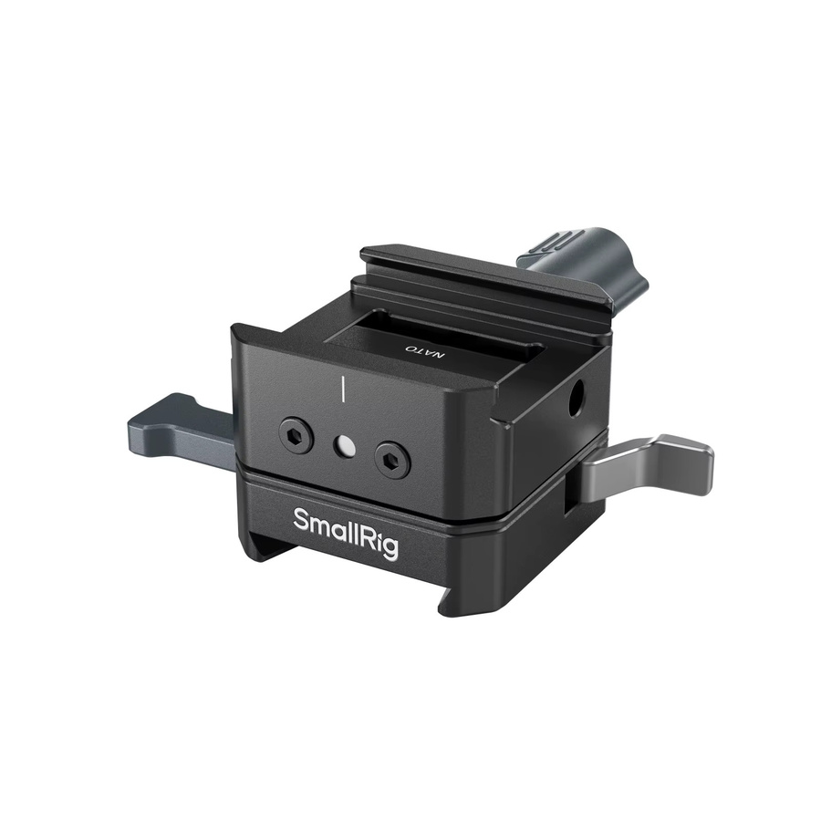 SmallRig V-Mount Batteriehalterungsplatten-Set mit Arca-Swiss-Platten und NATO-Schienen, drehbares V-Lock-Design, Schwarz - Bild 1