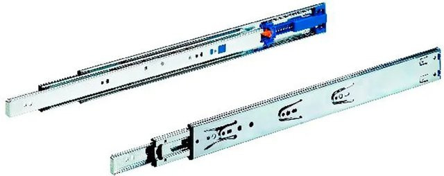Hettich Kugelpräzisionsvollauszug Silent System aus Stahl in Chrom, Länge: 550 mm - Bild 1