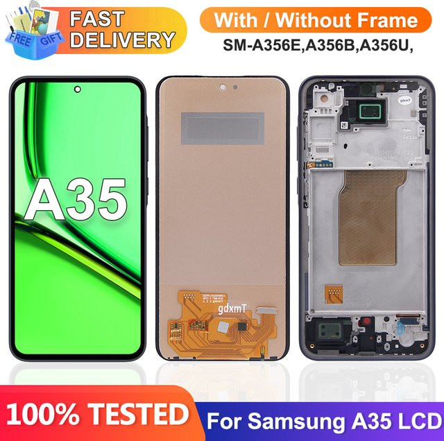 Samsung LCD Display Touchscreen Digitizer Ersatzteil für Galaxy A35 5G in Schwarz - Bild 1