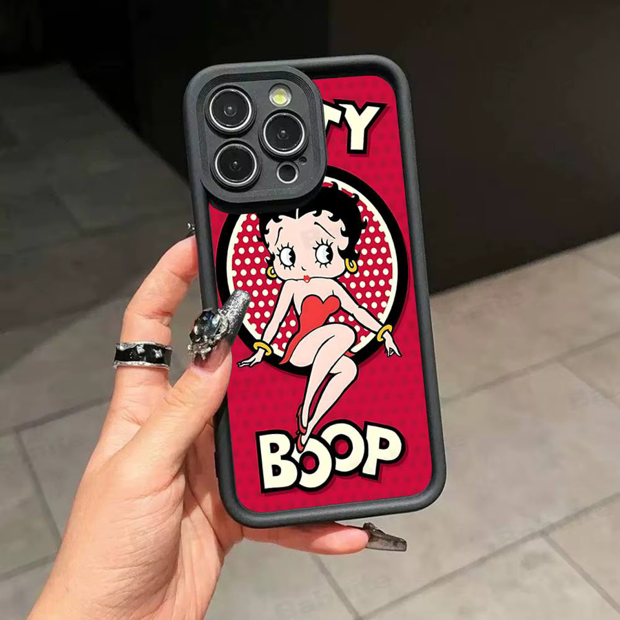 Stoßfeste Silikon Handyhülle Anime B-Bettys B-Boops für iPhone 17 16 15 14 13 12 11 Pro Max Plus in Multicolour - Bild 6