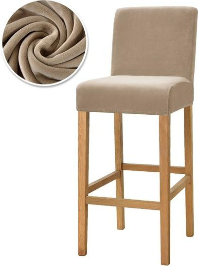 Dehnbarer Samt Stuhlbezug von Leorate für Esszimmer und Sessel, Waschbarer Mikrofaser Überwurf - Bild 1