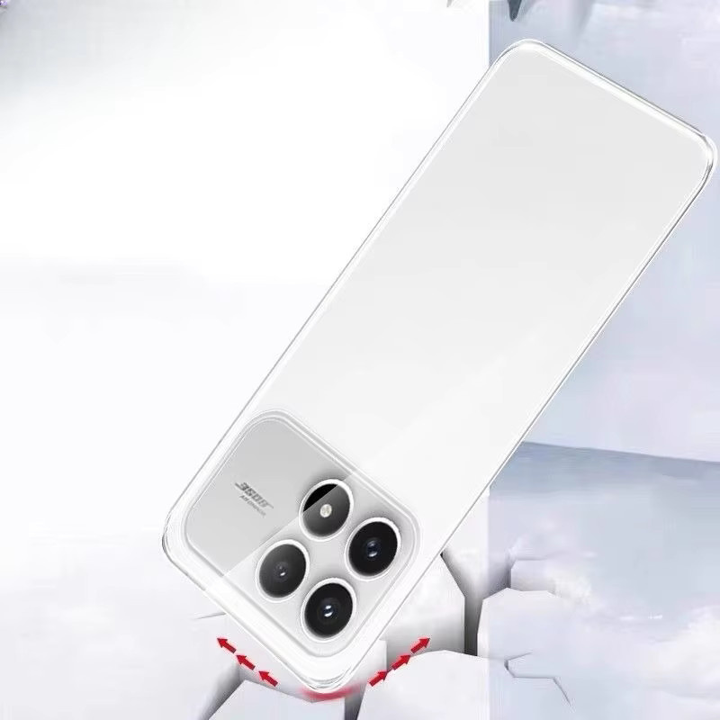 EUAGR Silikonhülle für Xiaomi POCO F8 Pro und F8 Ultra, Transparent, Soft TPU Schutzhülle - Bild 2