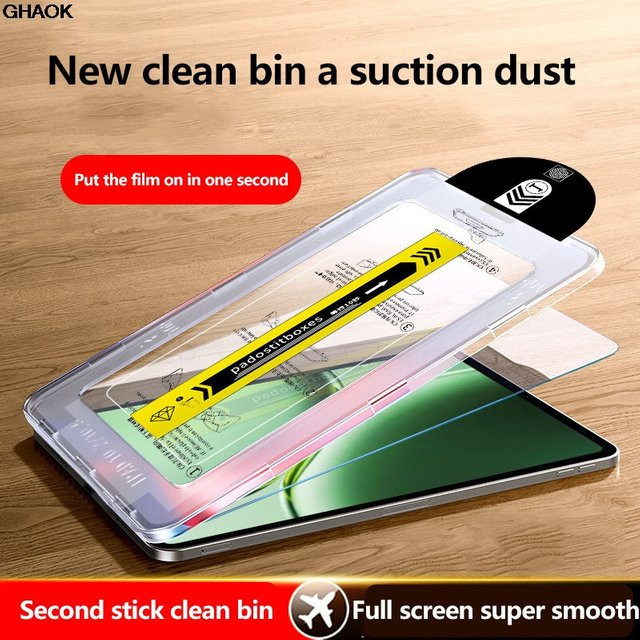 Gehärtetes Glas Displayschutzfolie für Huawei Honor Magic Pad 2 3 4 12,3 Zoll mit Auto-Installations-Kit, transparent - Bild 1