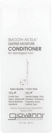 Giovanni Smooth As Silk Tiefenfeuchtigkeitsspülung, 60 ml, für strapaziertes Haar