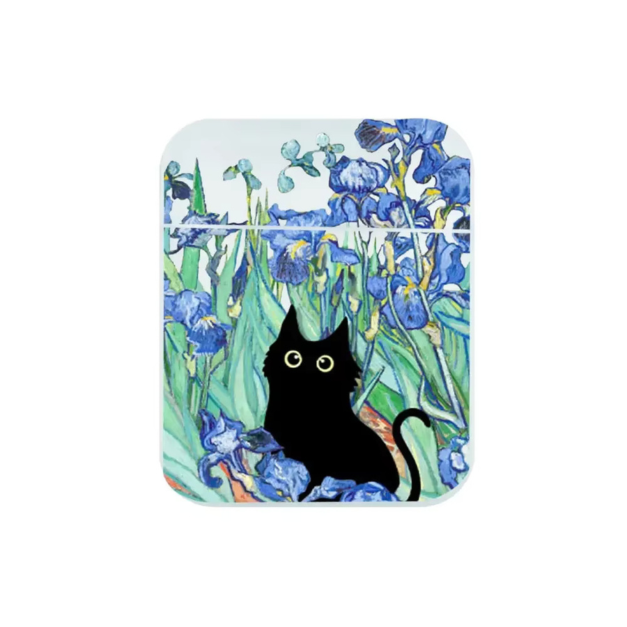 Retro Ölgemälde Van-Gogh Katze Schutzhülle für Apple AirPods Pro und AirPods (verschiedene Generationen) in Multicolour - Bild 2