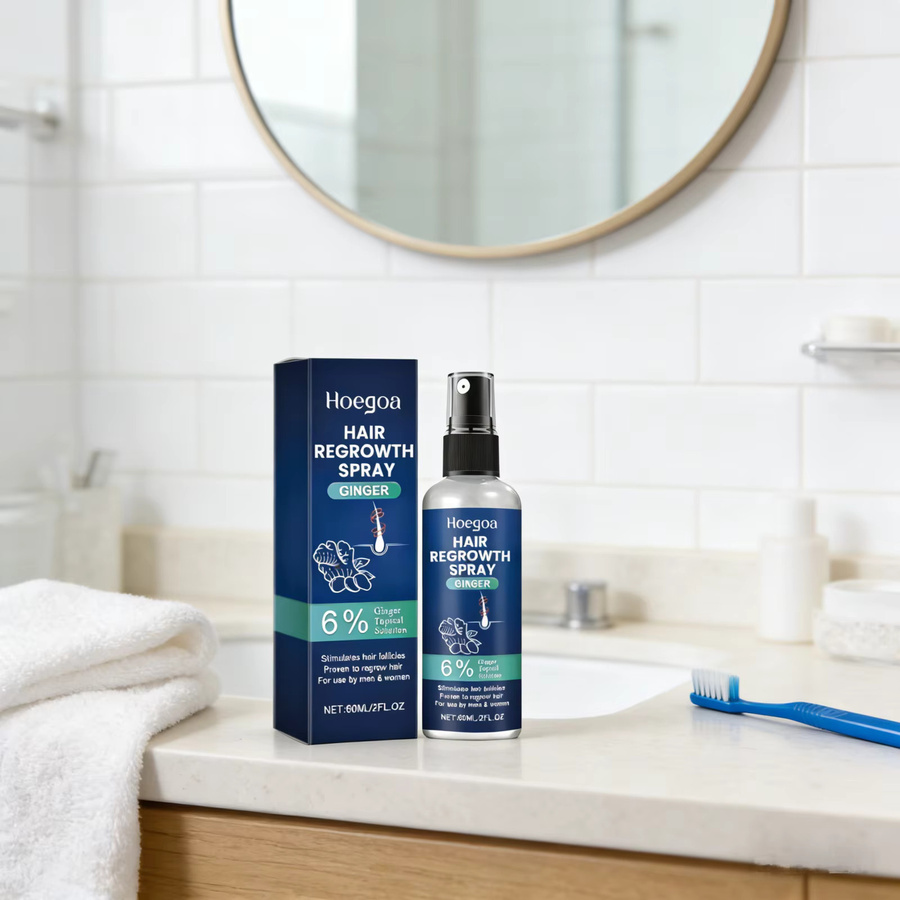Hoegoa Haarwuchs-Spray, 60 ml, Damen, für strapaziertes Haar - Bild 5
