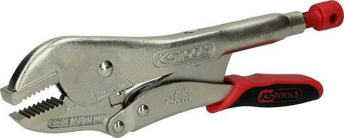 KS Tools Gripzange mit Easy-Release und geraden Backen aus Chrom-Molybdän, Farbe: Silber, Länge: 250 mm - Bild 1