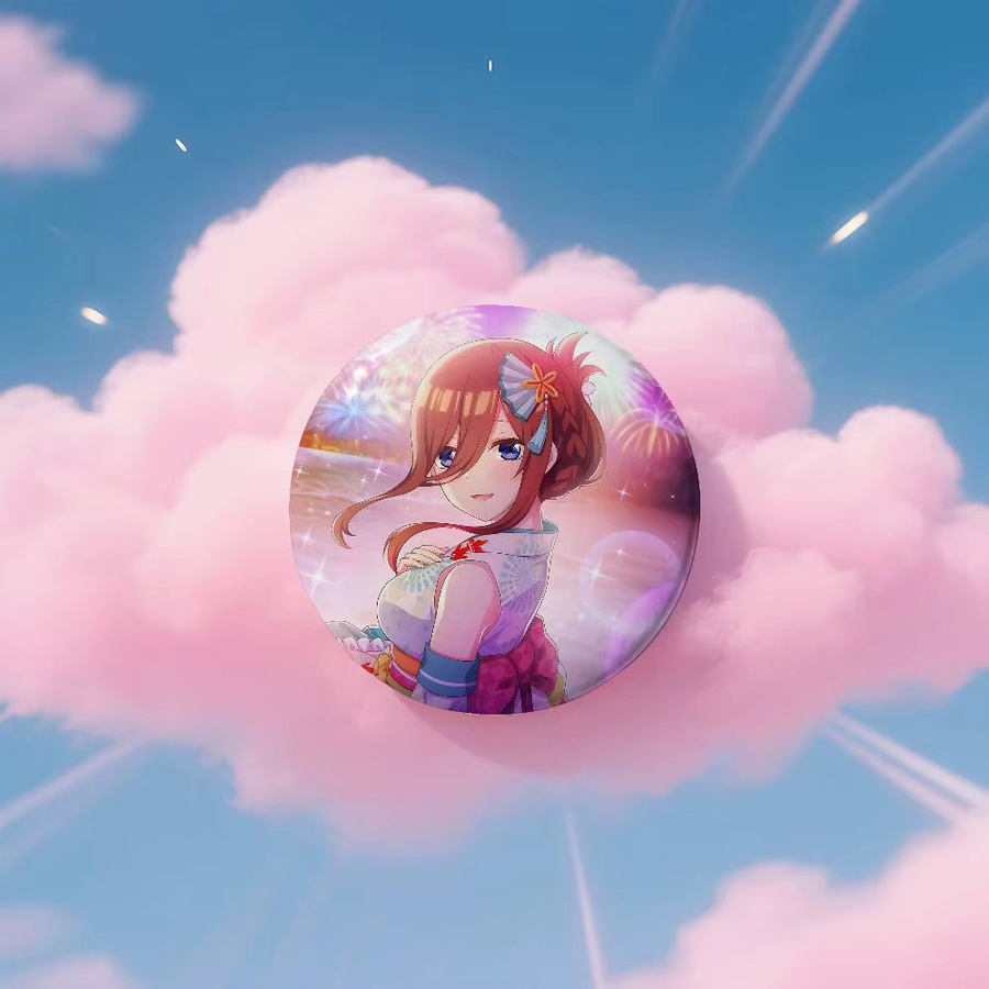 Brosche Cartoon Miku Nakano Cover, Bunt, Unisex - Bild 5