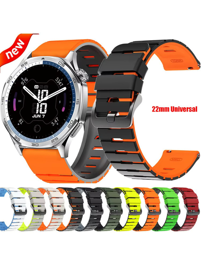 CAOWTAN Uhrenarmband Silikon, 22 mm, Unisex - Bild 5