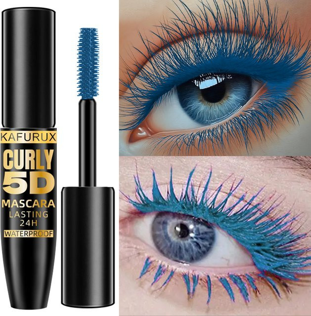 KAFURUX Mascara, Wasserfest, Blau Weiß Grün Schwarz, Damen - Bild 1