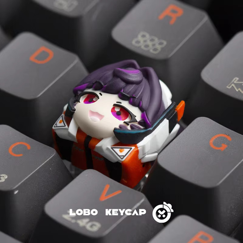 Attack Shark Overwatch Tastenkappe Juno D.VA Mercy Kiriko Personalisierte Harz-Mechanische Tastatur-Aufsatz Multicolour - Bild 2