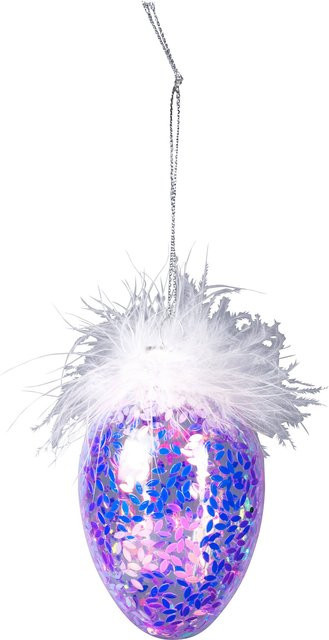 Dekofigur Glas-Ei Deluxe von Viva Domo in Multicolour, Weiß und Pink, modernes abstraktes Design für Ostern - Bild 1