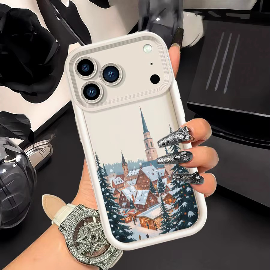 Handyhülle mit Weihnachtsmann Motiv für Apple iPhone 15 Plus 16 17 Pro Max und weitere Modelle, Soft Shell, Multicolour - Bild 2