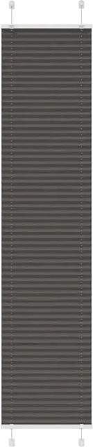vidaXL Plissee Schwarz semi-transparent aus Polyester, Breite: 40 cm, Höhe: 200 cm - Bild 1